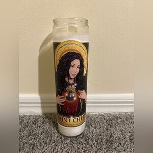 Saint Cher Prayer Candle - White